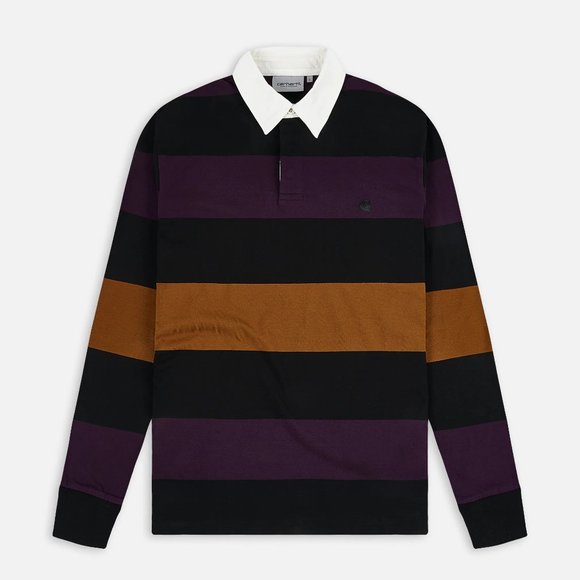 ✨HOST PICK✨ Carhartt WIP Hansen Stripe Rugby Polo - Picture 1 of 11